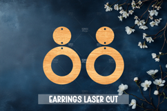 Summer Style Laser Cut Earrings SVG File Product Image 1