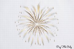 Happy New Year Fireworks Clipart PNG Product Image 1