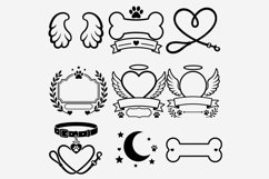 Dog Memorial PNG Bundle, Pet Loss Quote Clipart, Rainbow Product Image 5