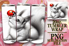 Wholesome joy 20oz tumbler wrap, Cute Animals Product Image 1