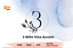 Wiht Vine Accent Monogram Product Image 1