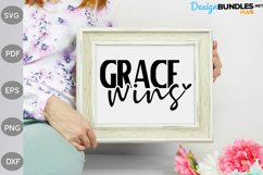 Grace Wins SVG File, Christian SVG Design Product Image 2