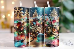 Christmas Lights Tumbler Wrap | Christmas | Sublimation Product Image 1