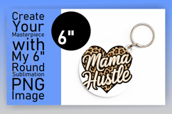 Whimsical Circle PNG Keychain Artwork , Mother&#039;s Day Product Image 1