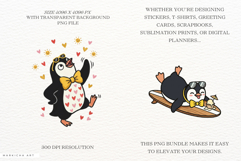 Summer Funny Penguin Clipart Product Image 2