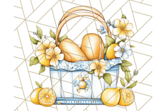 Mediterranean Cottagecore Kitchen PNG Clipart with Lemons Product Image 2