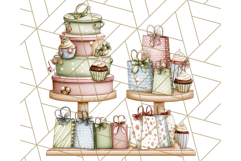 Christmas Sweet Shoppe Clipart PNG, Pastel Bakery Art Product Image 2