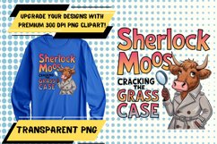 Unique PNG Artwork for Tote Bag Projects , Funny Cow Product Image 1