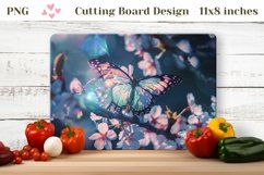 3D Butterfly Cutting Board, Sakura Cutting Board Template Product Image 1