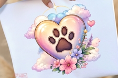 Forever In My Heart Dog Memorial Clipart | 14 PNG Pet Loss Product Image 5