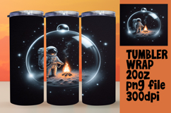 DIY 20oz Tumbler Wrap File , Astronaut Product Image 1