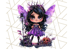 Halloween Fairy Clipart PNG, Cute Chibi Fairy Art Clip Art Product Image 2