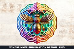 Flowers Wind Spinner Sublimation Design Product Image 1