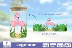 Can Glass Wrap SVG Bundle | Summer | Flamingo Product Image 3