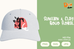Sunfern &amp; Clay Boho Floral Monogram Product Image 1