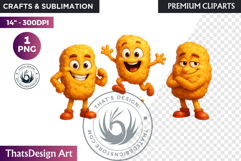 Fantasy Junk Food Characters RPG Clipart Sweets PNG Graphics Product Image 1