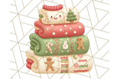 Santa’s Pajama Day Clipart, Cute Christmas Bedtime PNG Product Image 2
