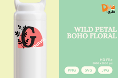Wild Petal Boho Floral Monogram Product Image 1