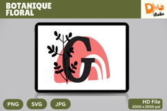 Botanique Floral Monogram Product Image 1