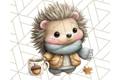 Thanksgiving Woodland Animals Clipart PNG Product Image 2
