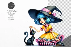 Halloween clipart, Witch clipart, Kids Halloween Product Image 1