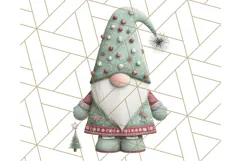 Cozy Winter Gnome Clipart PNG, Christmas Gnome Clip Art Product Image 2