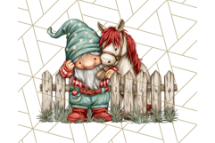 Farmer Gnome Clipart, Cute Farm Gnomes PNG Illustrations Product Image 2