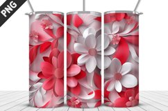 Flowers Tumbler Wrap | Sublimation Design | Tumble PNG Product Image 1
