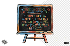 Sarcatic Classroom Chalkboard PNG Product Image 1