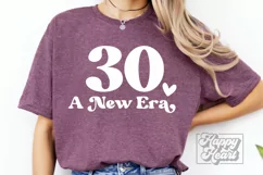 30 A New Era SVG - Hello Thirty SVG 30th Birthday Shirt SVG Product Image 2