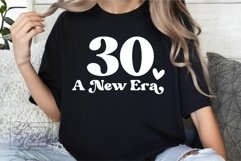30 A New Era SVG - Hello Thirty SVG 30th Birthday Shirt SVG Product Image 4