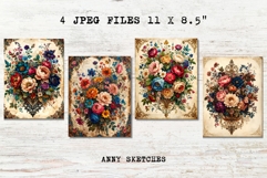 Baroque Floral Junk Journal Pages Vintage Printable Product Image 2