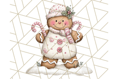 Gingerbread People Clipart, Cute Cookie PNG Illustrations Product Image 2