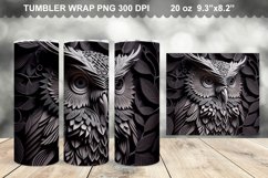3D Owl Tumbler Sublimation Bundle - 3D Owl Tumbler Wrap Product Image 11