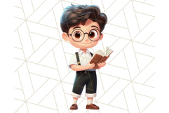 Boy Teacher Clipart PNG, Cute Male Teacher Illustration Product Image 2