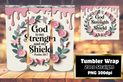 Stylish 20oz Tumbler Design , Christian Product Image 1