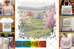 RADIANT TSHIRT Sublimation PNG, Spring Product Image 1