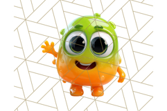 Slime Monster Clipart, Colorful Goo Graphics Png Product Image 2