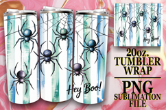Vibrant Skies 20oz tumbler wrap, Halloween Product Image 1