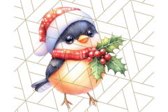 Vintage Christmas Clipart PNG, Cute Animals Holiday Elements Product Image 2