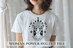 Woman Power SVG Design | Feminist SVG for Cricut&amp;Silhouette Product Image 1
