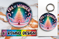 Cheerful Car Coaster Circle PNG, Holiday Product Image 1