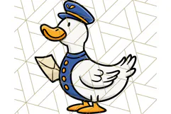 Goose Occupation Clipart PNG, Cute Job-Themed Graphics Product Image 2