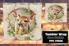 3D Cute Animals Wall Hole Tumbler Wrap Product Image 1