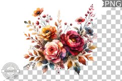 Flowers Sublimation - Clipart PNG Design Product Image 1
