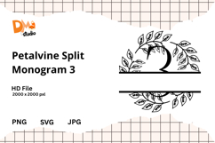 Petalvine Split Monogram Product Image 1