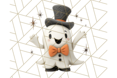 Retro Halloween Clipart Vintage PNG Graphics, 50s Holiday Product Image 2