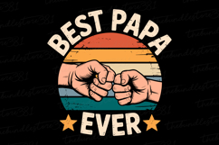 Best Papa Ever svg | Father&#039;s day Svg | Svg Files Product Image 1