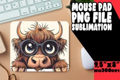 Peekaboo Cow Sublimation Mouse Pad Farm Design Product Image 1