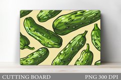 Cucumber Cutting Board. Cucumber Kitchen Cutting Board Product Image 1
